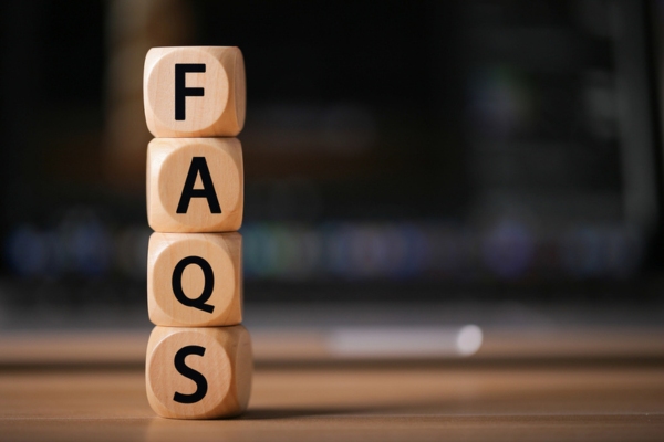 FAQS spelled using wooden blocks depicting common propane questions