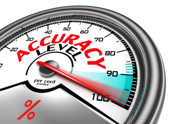 accuracy meter depicting AC sizing accuracy