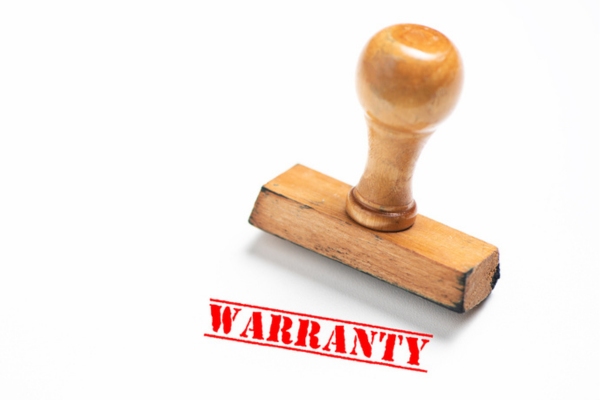 warranty stamp on white background depicting HVAC warranty